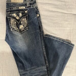 Miss Me Dark Blue Boot Cut Jeans